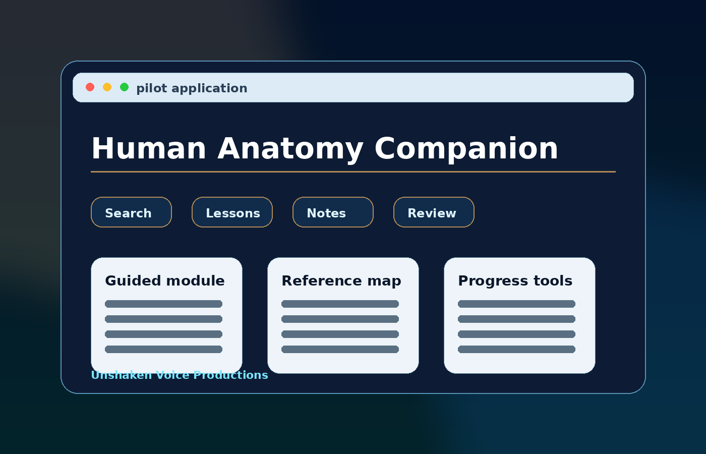 Human Anatomy Companion application preview